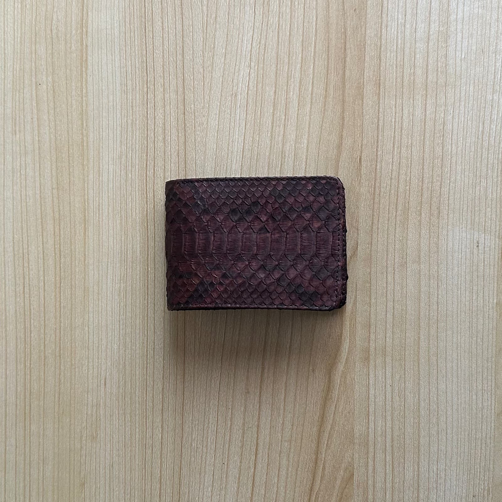 Wallet — Cokelat Tua Python, foto 1