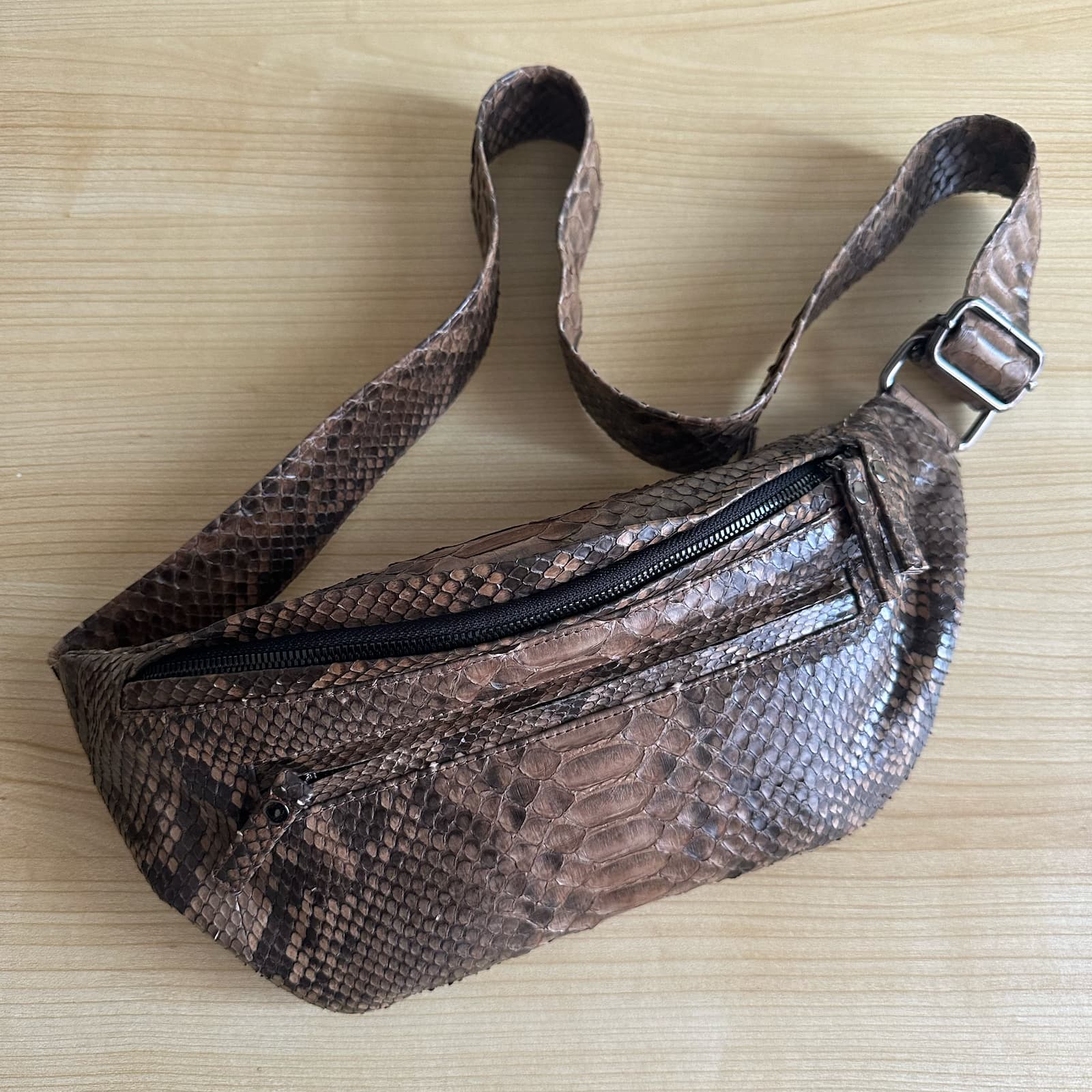 Waistbag — Cokelat Python, foto 1