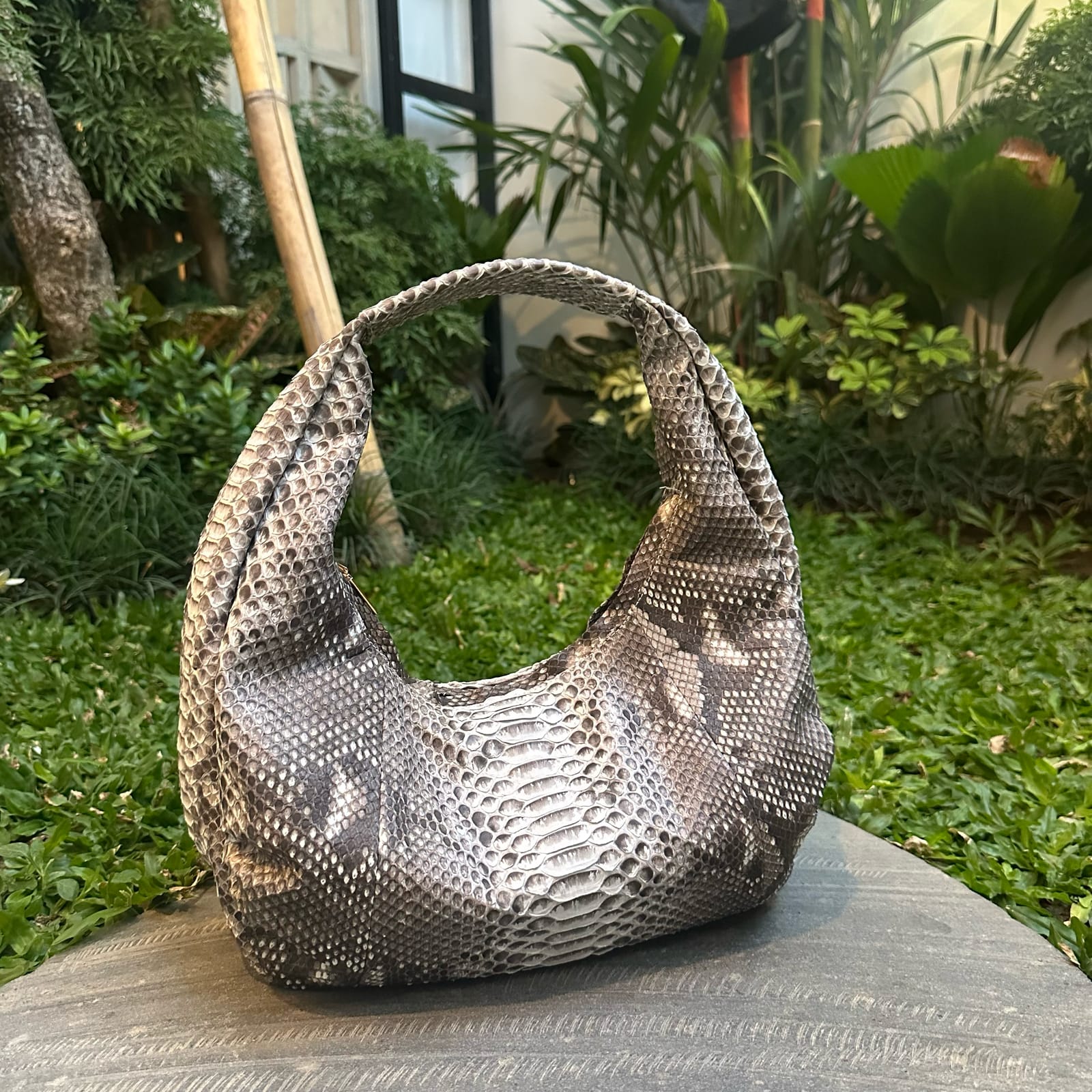 Hobo Bag — Natural Python, foto 1
